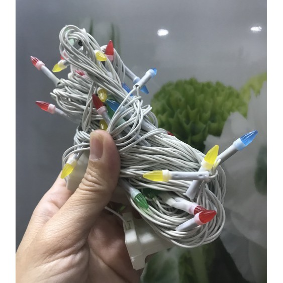 Sale - Dây led noel đầu bóng kim cương chớp nháy nhiều màu, MS H02KC