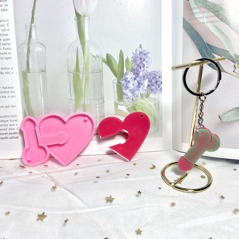 Khuôn Làm Móc Khóa Hình Trái Tim Cho Bé