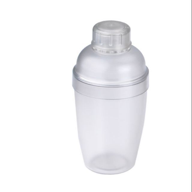 Bình shaker lắc cafe cocktail nhựa 550ml có vạch số rõ ràng