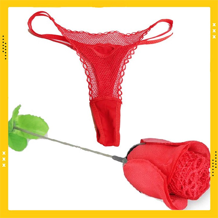 Quần lót hoa hồng quà tặng độc đáo cho bạn gái ngày 8/3 valentine