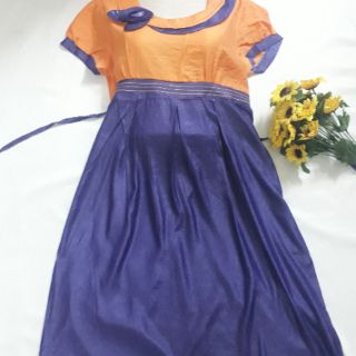VÁY BẦU CÔNG SỞ VẢI VOAN LỤA BẦU [ SIZE NHỎ 40 KÝ ]