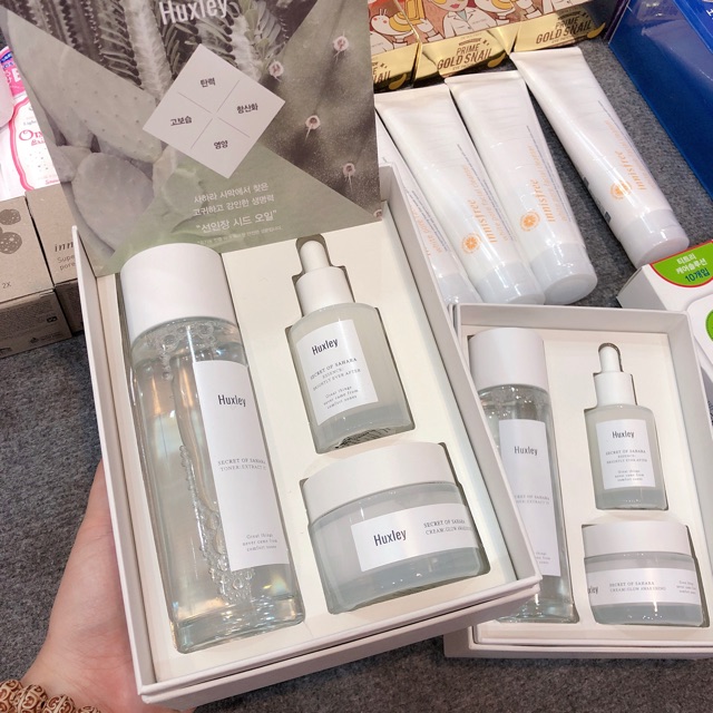 Set dưỡng trắng da huxley