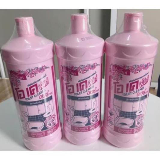 Combo 2 Chai Nước Tẩy Tolet Thái Lan 960ml - Dung Dịch Tẩy Hồng Tẩy Bồn Cầu Siêu Sạch