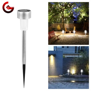 Đèn Led Sân Vườn Ánh Sáng Trắng / Ấm Bằng Thép Không Gỉ Chống Thấm Nước Sử Dụng Năng Lượng Mặt Trời