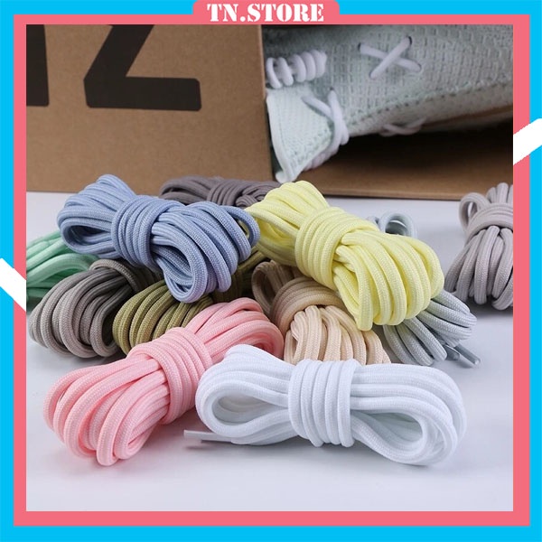 Dây giày tròn to 5mm nhiều màu  dài 120cm 140cm thể thao sneaker nam nữ