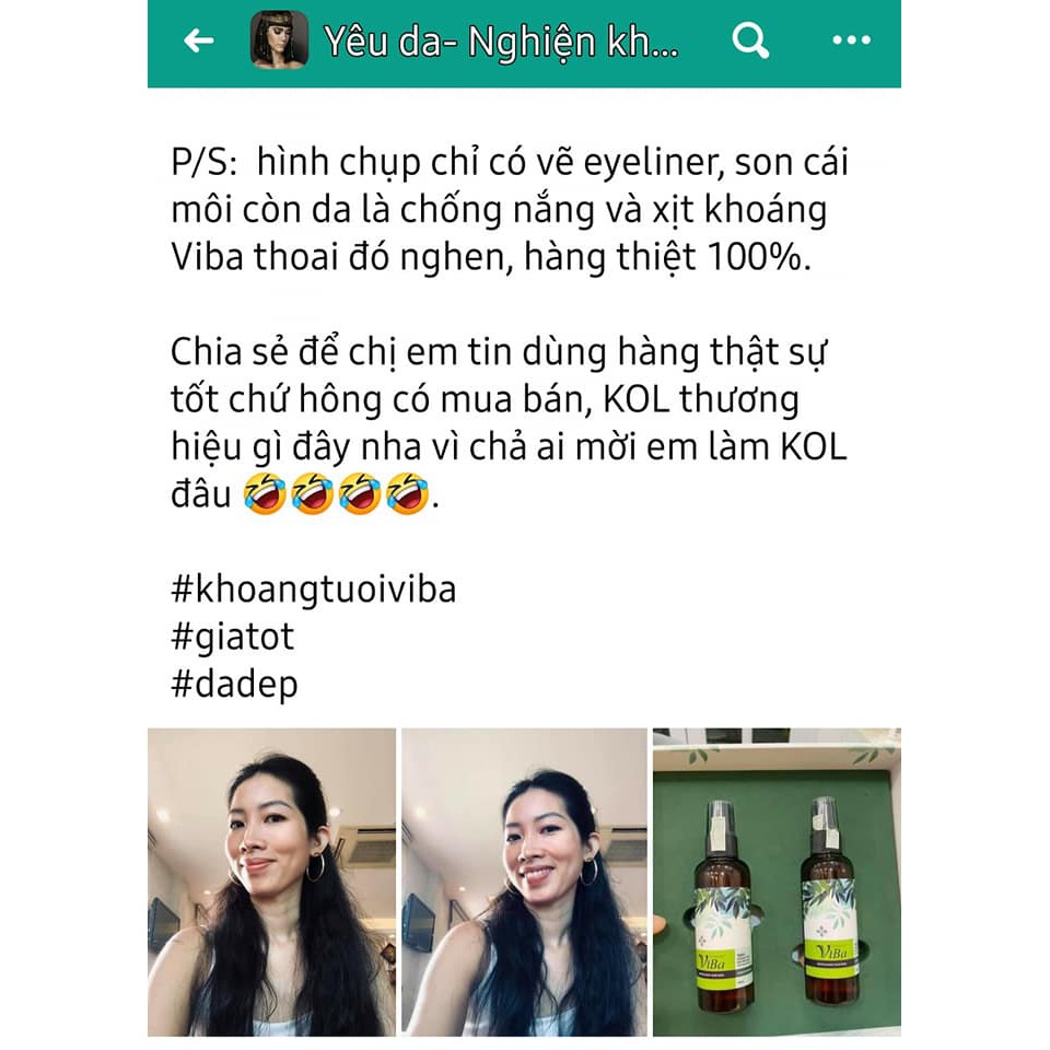 XỊT KHOÁNG TƯƠI cân bằng PH cấp ẩm thu nhỏ lỗ chân lông kiềm dầu | BigBuy360 - bigbuy360.vn