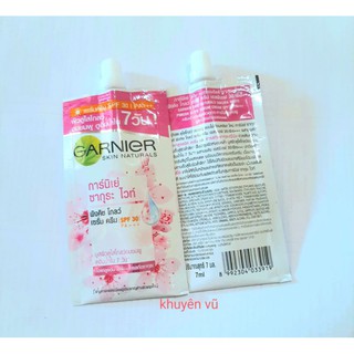 lẻ típ kem dưỡng trắng da GARNIER thái lan