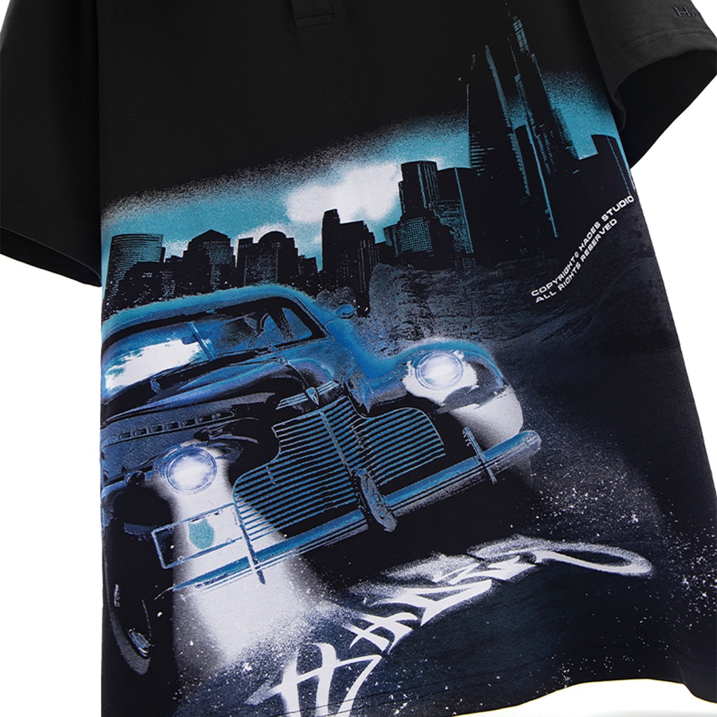 Áo Polo Tay Lỡ Unisex SUBURB Thun Cá Sấu - HADES Brand Chính Hãng