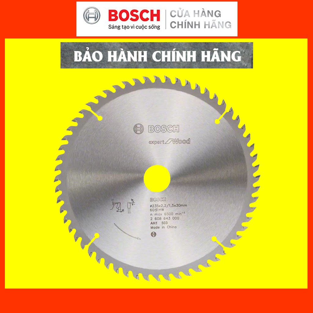 [CHÍNH HÃNG] Lưỡi Cưa Gỗ Bosch 235x30mm T40/T60, Giá Đại Lý Cấp 1, Bảo Hành Tại TTBH Toàn Quốc