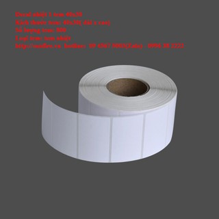 Giấy in tem trà sữa, trà chanh, tem nhiệt 50x30, 52x33, 40x30, 37x30, 40x25