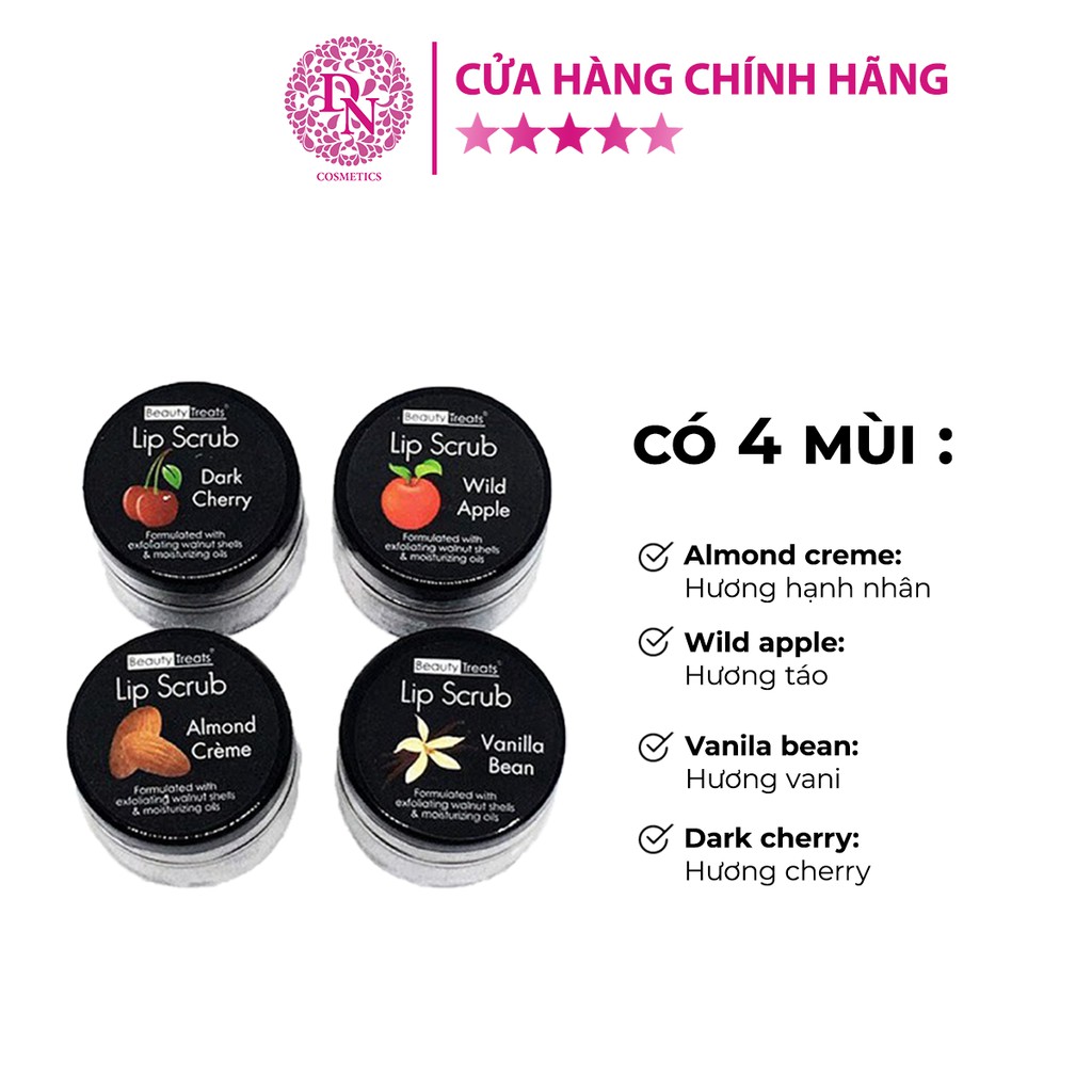 Tẩy Da Chết môi hũ Beauty Treats Lip Scurb