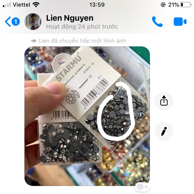 Combo đá gắn móng