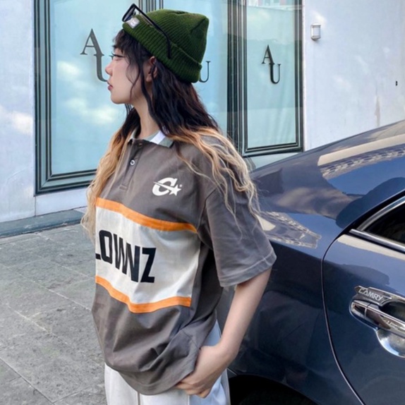Áo thun polo nam nữ tay lỡ local brand Clownz Polo Colors Block unisex form rộng, cổ bẻ