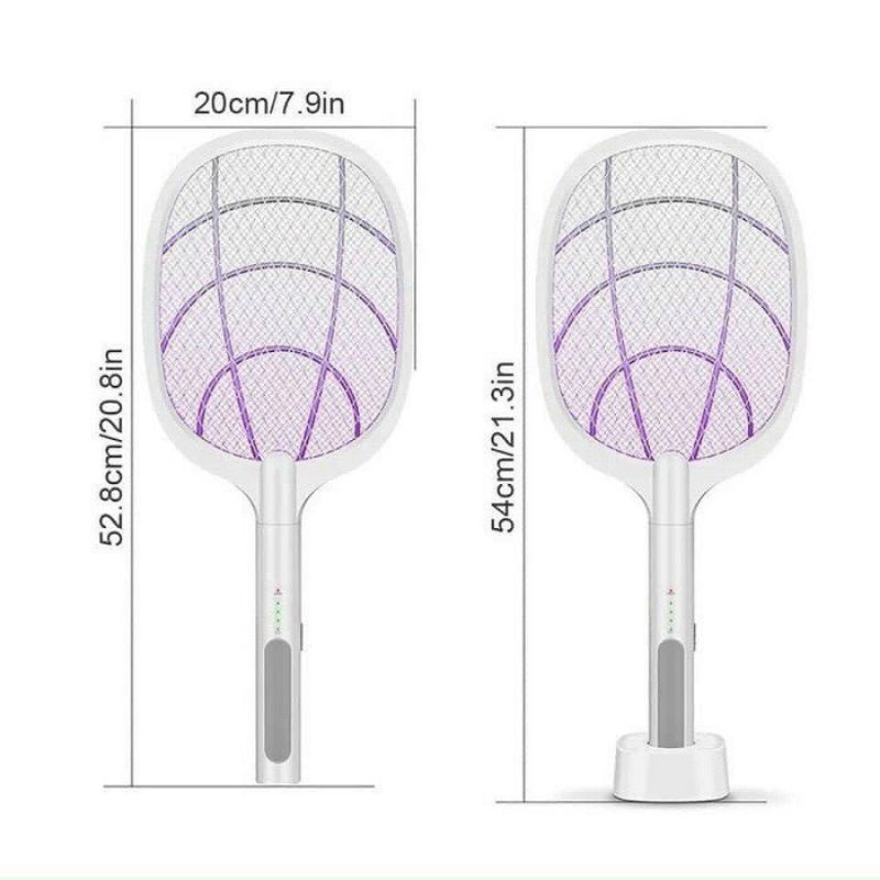 Vợt Muỗi Thông Minh Chống Giật Tích Điện Sạc USB