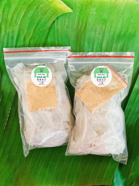 Bánh tráng phơi sương muối nhuyễn nhà làm + topping