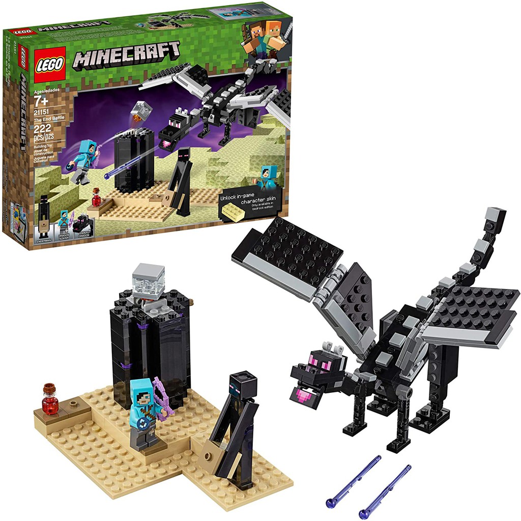 LEGO Minecraft 21151 Trận chiến ở tận cùng thế giới - 222 chi tiết