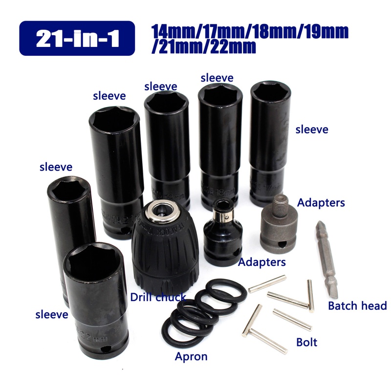 Cờ Lê Điện Mở Rộng 14mm 17mm 18mm 19mm 21mm 22mm Chuyên Dụng