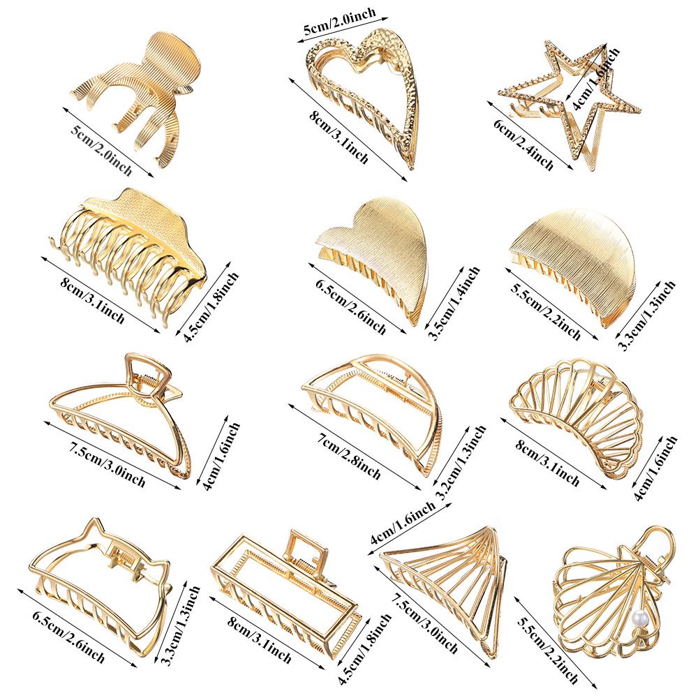 Kẹp tóc kim loại nhiều kiểu tùy chọn sành điệu cho nữ