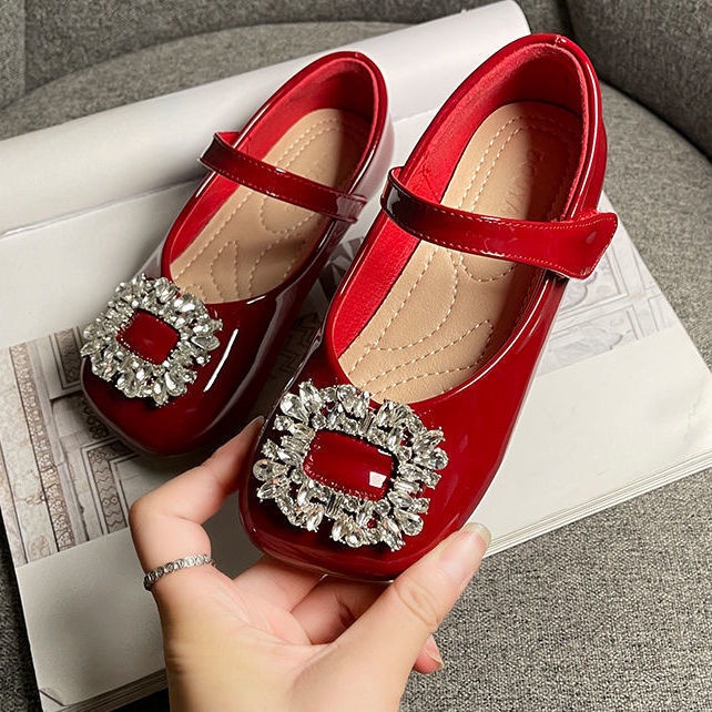 Giày Công Chúa Đế Mềm Chất Liệu Da Thời Trang Xuân Thu Cho Bé Gái Cr