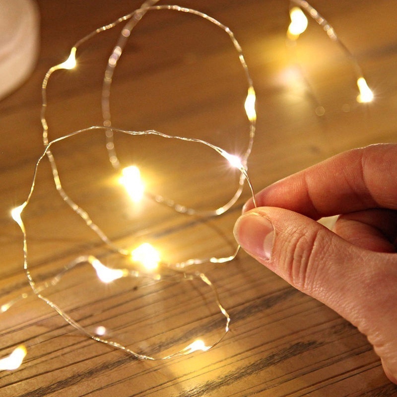 1M 10 LED String Copper Wire Fairy Lights Battery Operated Waterproof party home Decoration