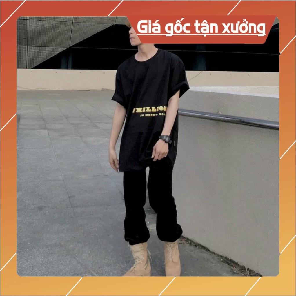 SALE!!!! Áo thun Đồng hồ cát unisex nam-nữ tay lỡ form rộng Màu đen giá rẻ