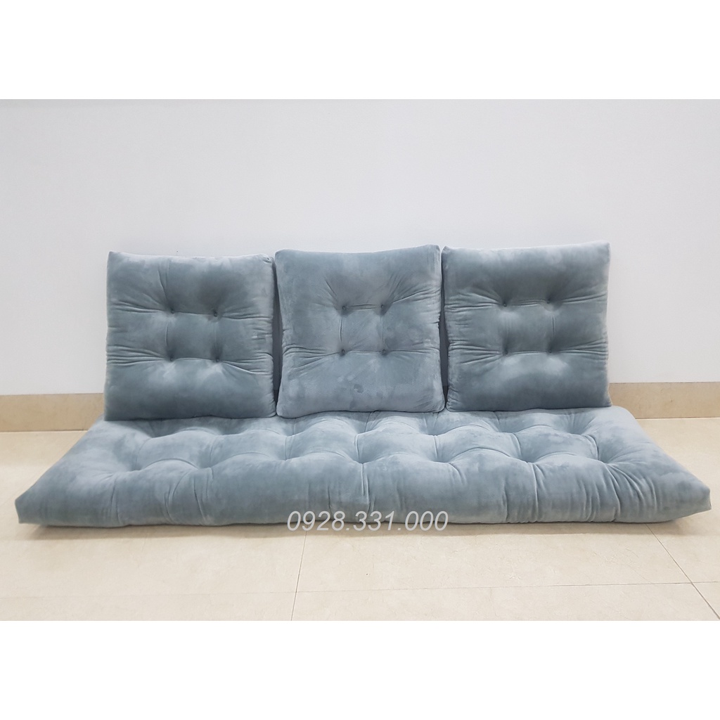 Nệm lót ghế gỗ Pallet MBC Home vải nhung nhiều kích thước