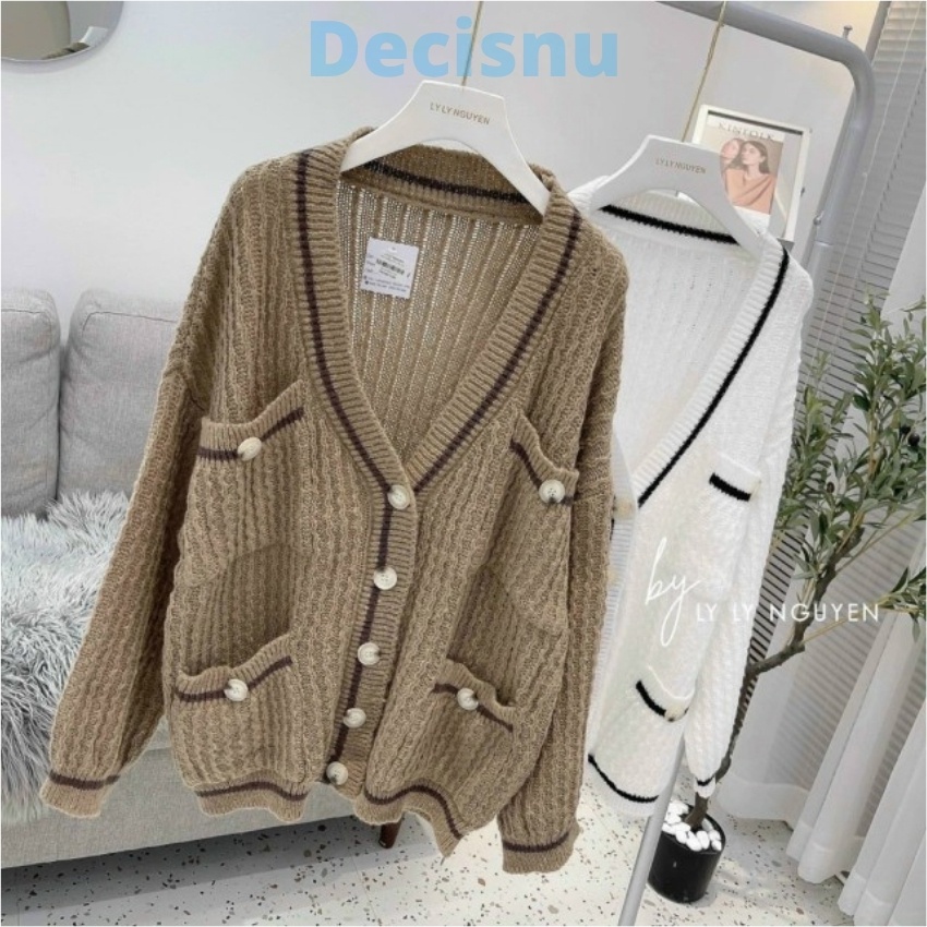 Áo Len Cardigan Nữ, Hàng Dệt Kim, Dáng Dài Rộng, Phong Cách Hàn Quốc, Cho Mùa Thu Đông 2021, Hàng Chất AL1-TADAKAD Shop | BigBuy360 - bigbuy360.vn