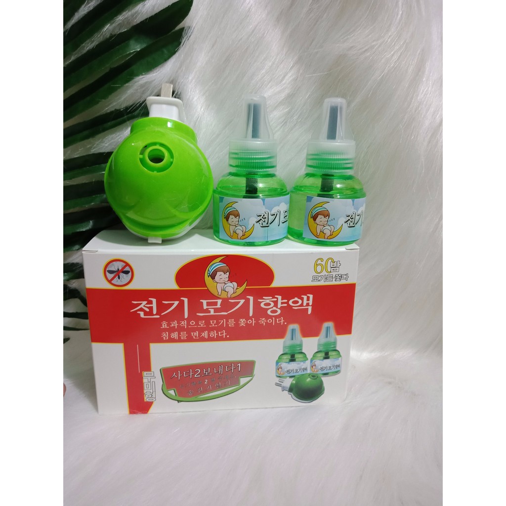 Máy đuổi muỗi hàn quốc tặng kèm 2 lọ tinh dầu