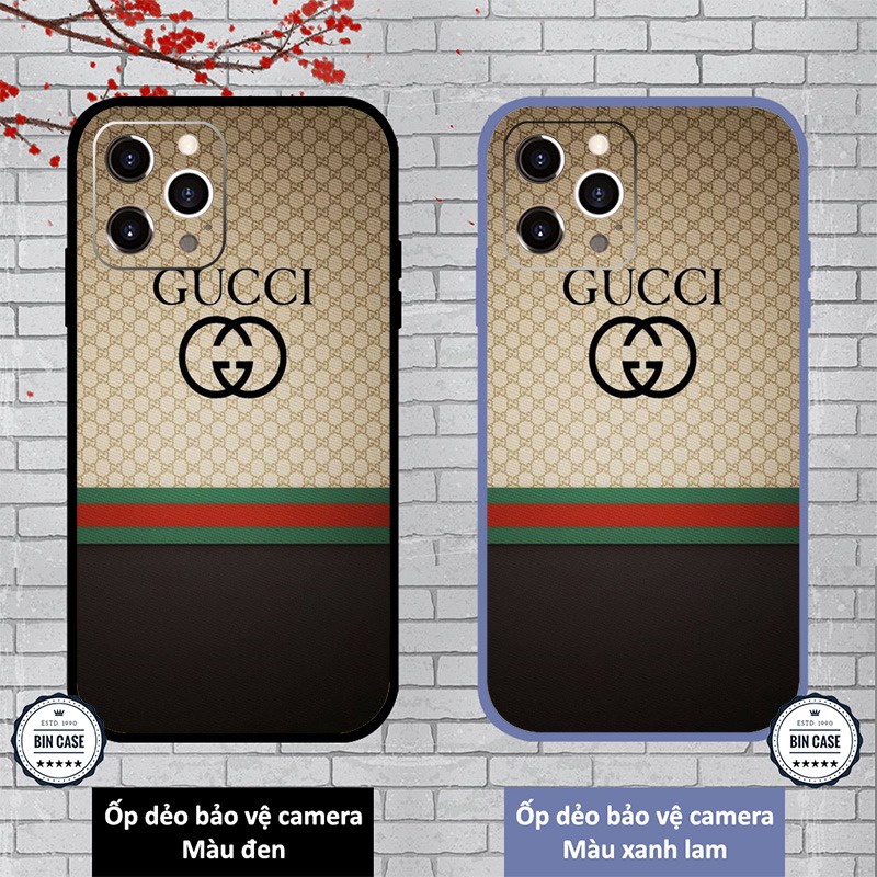 🔥 Ốp lưng hoa văn GUCCI sang trọng 🔥Ốp hàng hiệu cực đẹp iphone 6/6s/7/8 plus/x/xr/xs max/12 pro max/11 promax BRAND0082