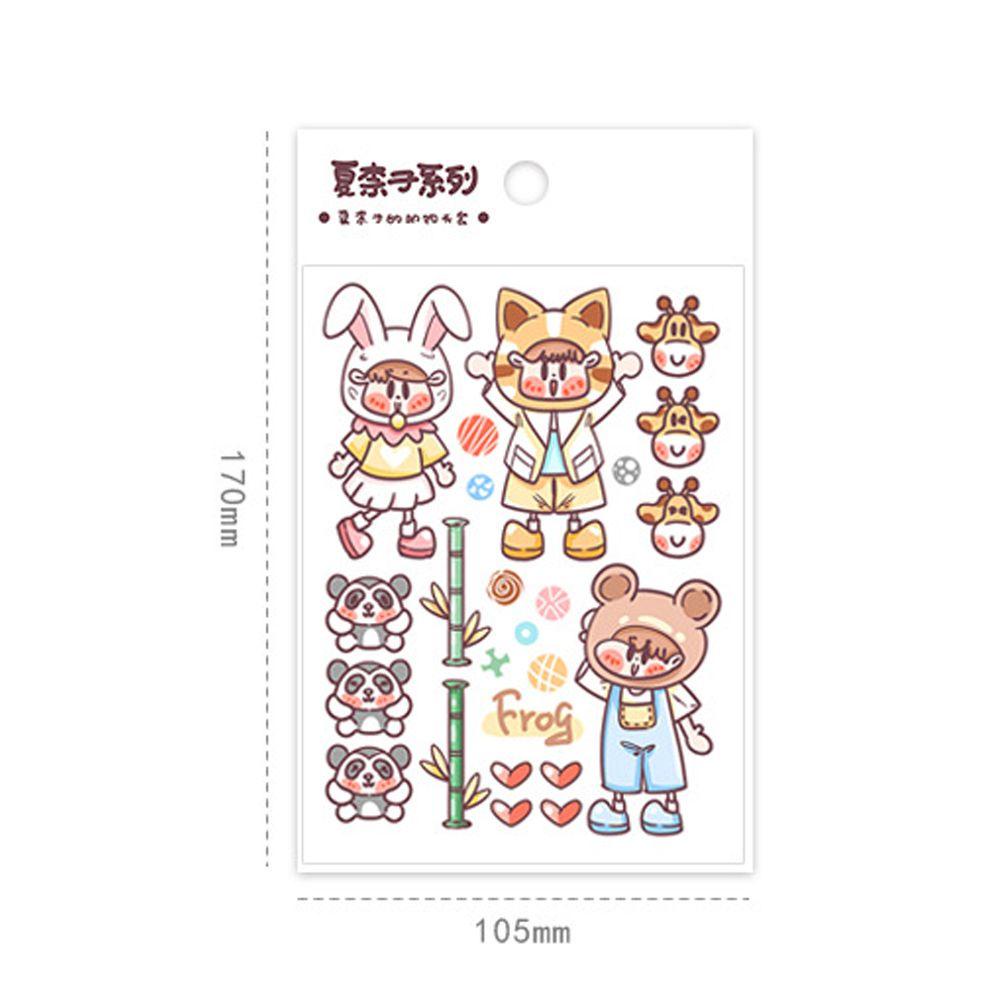 AUGUSTINA Miếng Dán Hoạt Hình Kawaii Tự Dính Chống Thấm Nước Dễ Thương Trang Trí Trường Học