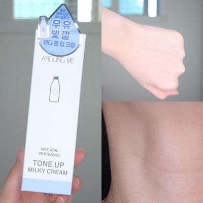 [SALE CẬN DATE] Kem Dưỡng Trắng Da Nâng Tone Around Me Natural Whitening Tone Up Milky Cream 70ml