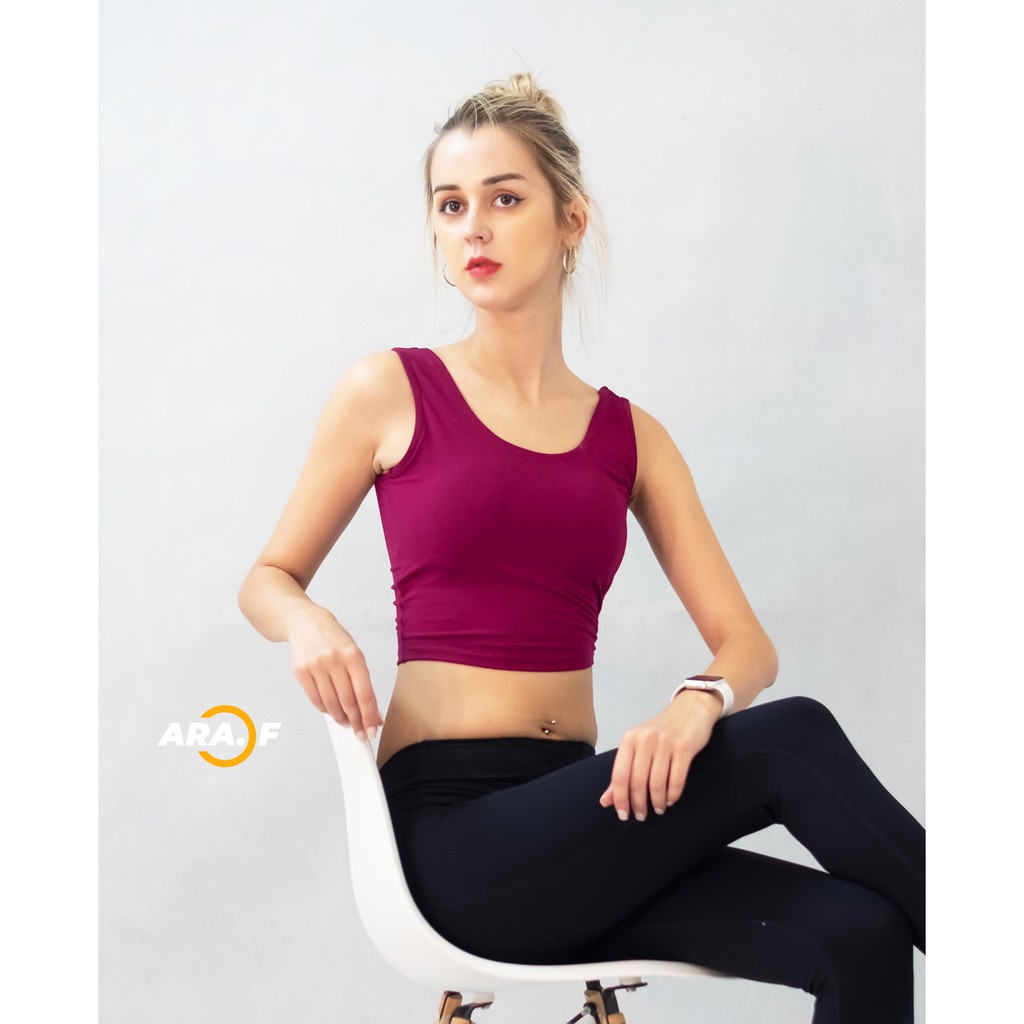 Áo Crop Phối Lưới Sau Lưng - Mã 4PL- ARAF