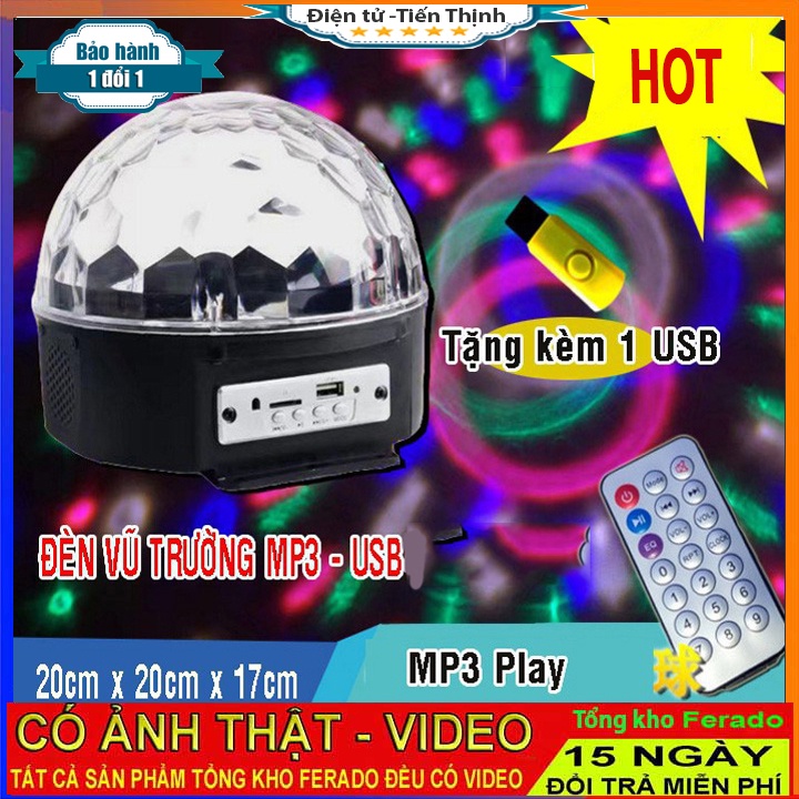 Đèn led vũ trường có USB cảm ứng theo điệu nhạc