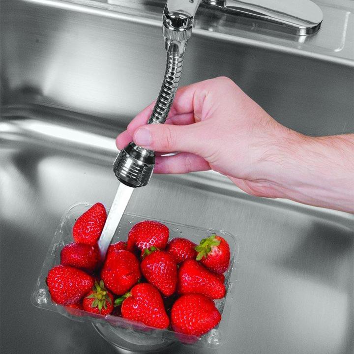 Vòi Rửa Tăng Áp Inox Xoay 360 Độ, Vòi Tăng Áp Lực Nước Phù Hợp Với Tất Cả Loại Vòi Nối