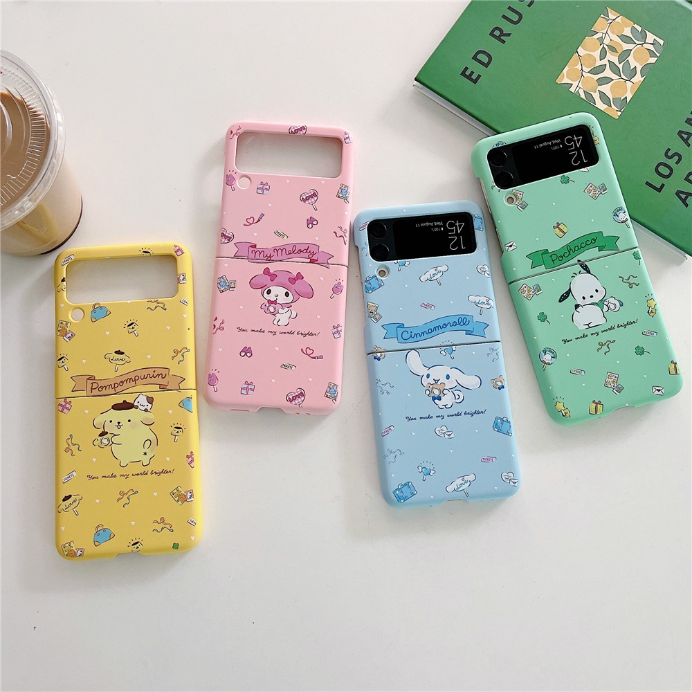 Đối với samsung galaxy z flip 5 sanrio bracelet hard case z flip 4 chống sốc z flip 3 5g ốp lưng cho điện thoại
