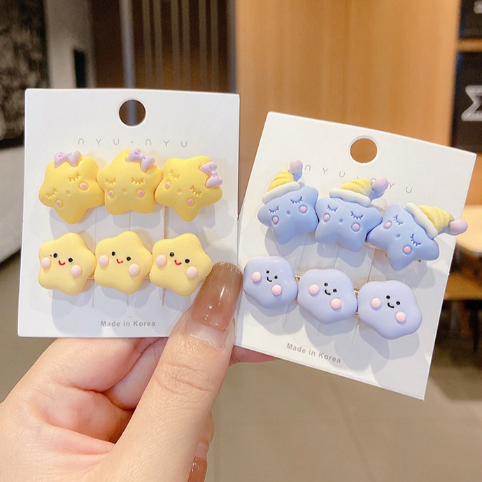 Kẹp tóc hình ngôi sao nhiều màu tuỳ chọn xinh xắn cho nữ