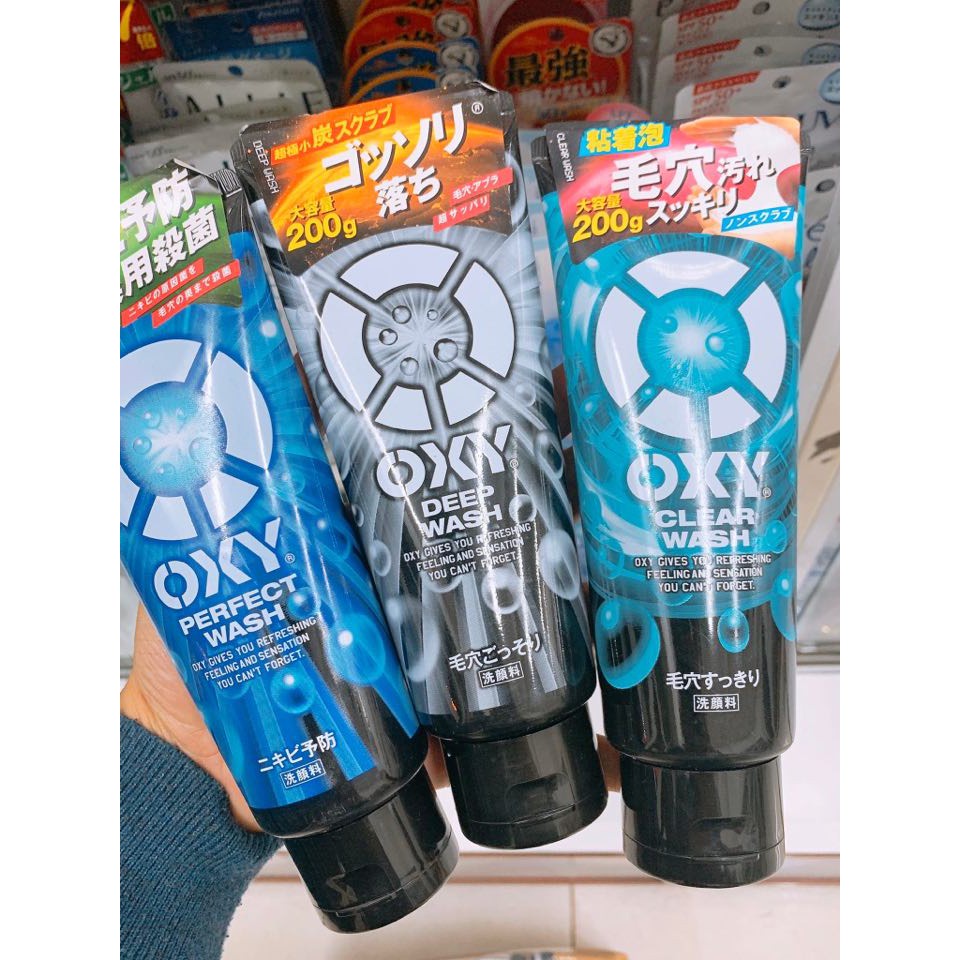 Sữa rửa mặt Nam Oxy Clear Wash nhật bản 130g làm sạch sâu, loại bỏ các bụi bẩn lỗ chân lông, dưỡng ẩm da