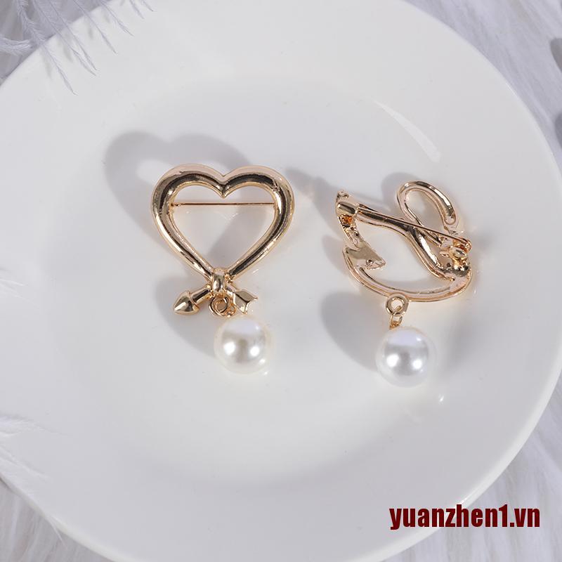 Ghim Cài Áo Đính Ngọc Trai Nhân Tạo Thời Trang