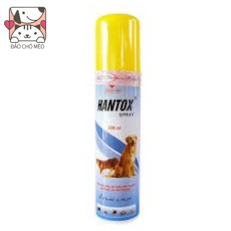 Bình xịt Hantox Spray diệt bọ chét ve chấy rận ghẻ chó mèo 100-300ml - Đảo Chó Mèo