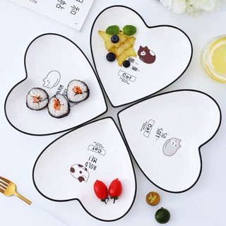 BỘ ĐĨA HÌNH TRÁI TIM CUTE 4 CÁI