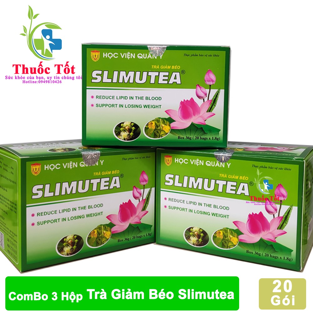 [ Chính Hãng ] Bộ Giảm Cân Giảm Béo 1 Slimtosen + 3Slimutea Học Viện Quân Y Giảm Béo Cực Hiệu Quả