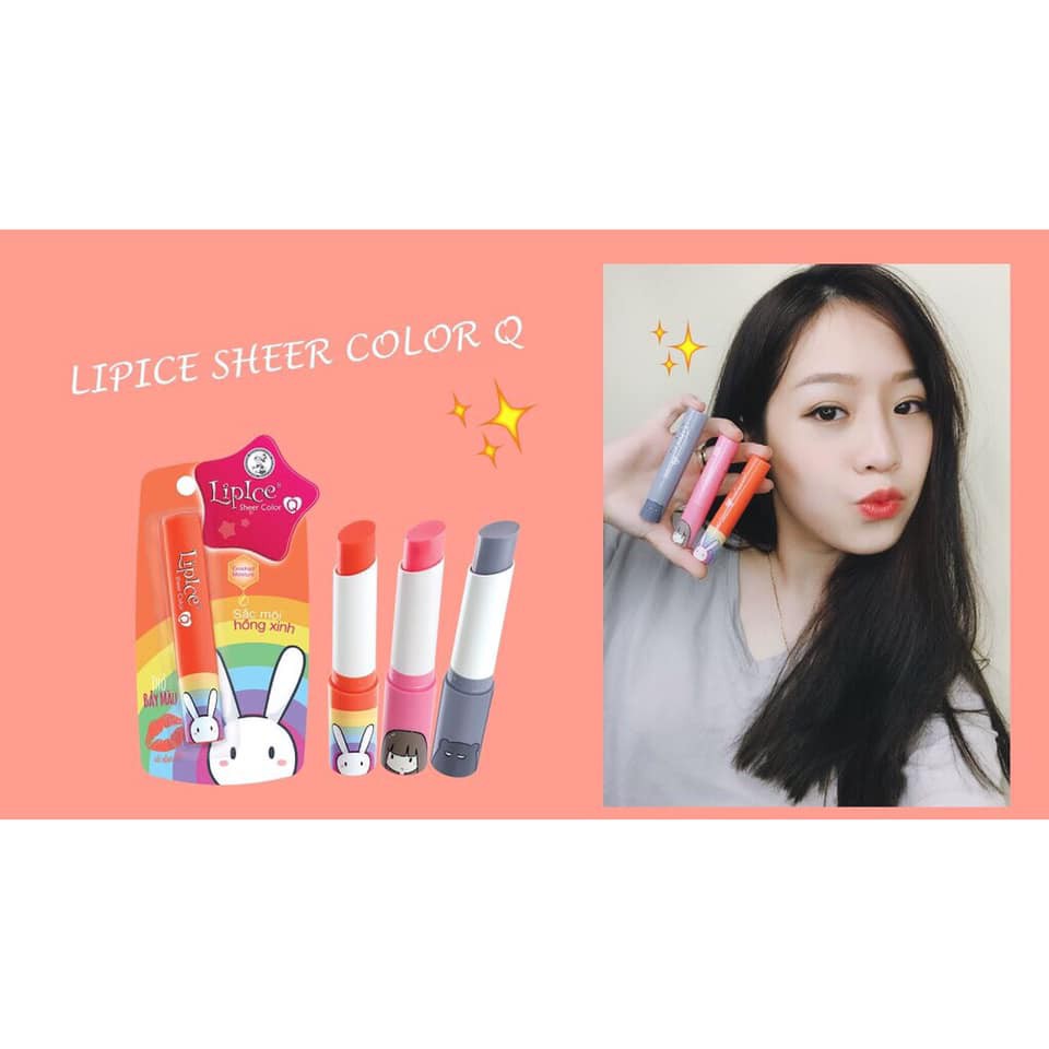 Tặng kèm giá đỡ điện thoại Son LipIce Sheer Color Q mẫu mới