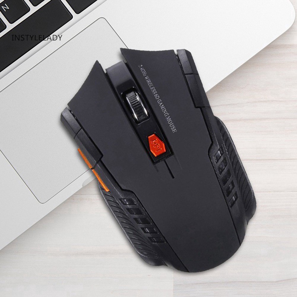 ✌ly 2.4G Wireless 6 Keys 1600DPI Auto Sleep Optical Gaming Mouse Mice for PC Laptop