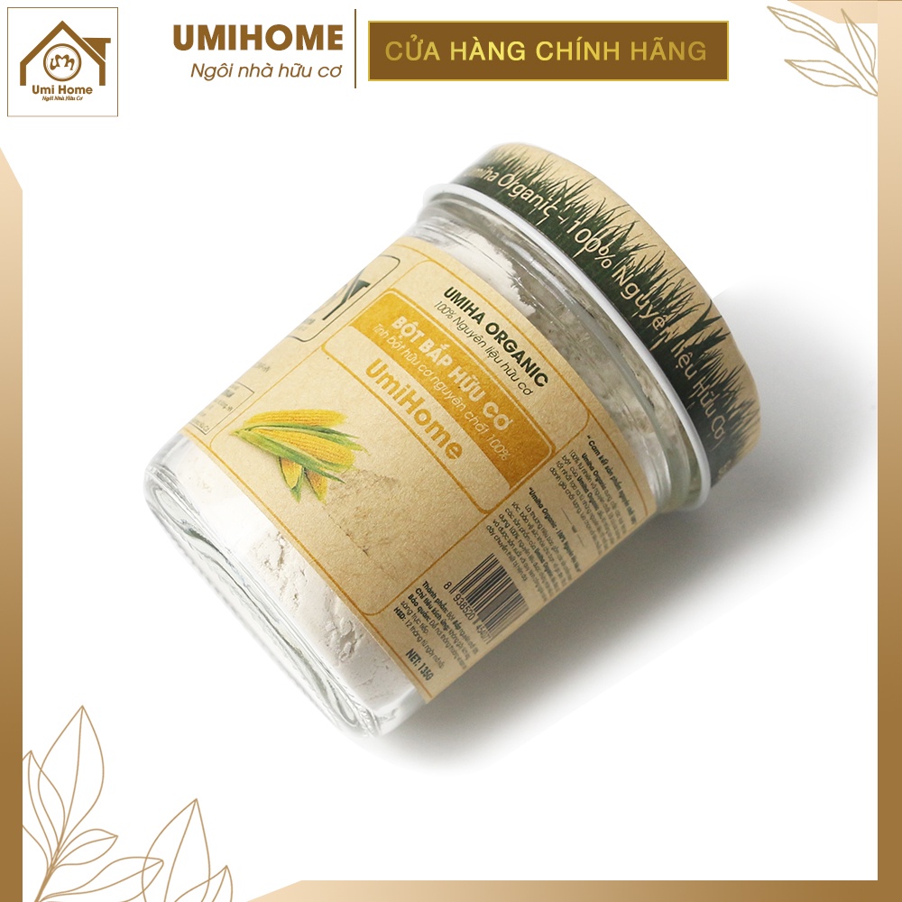 Bột đắp mặt Bột Bắp nguyên chất UMIHOME 135g tẩy tế bào chết, ngừa mụn dưỡng trắng da hiệu quả