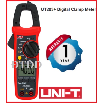 (ảnh thật) UT203+ Ampe kìm điện tử Uni-Trend đo dòng AC, DC, tần số 400A (ảnh thật)