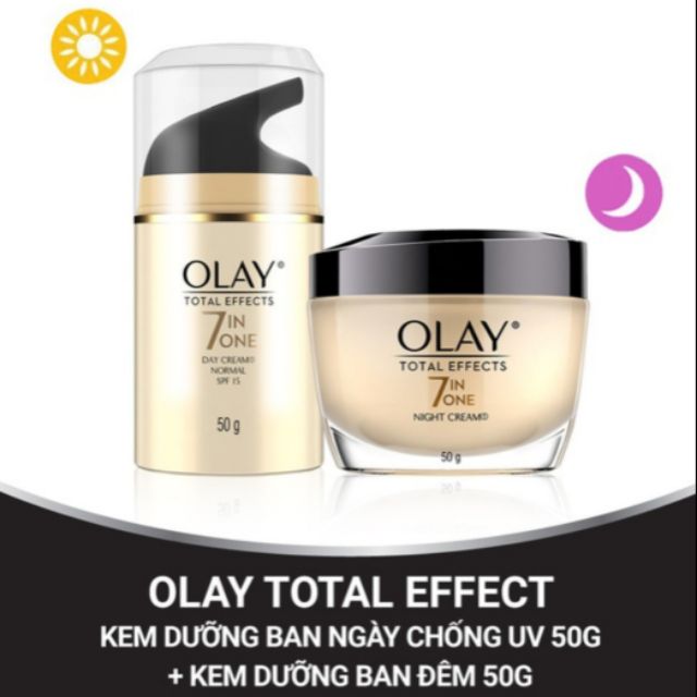 Kem dưỡng da ngày &amp; đêm Olay Total Effects  50G/hộp