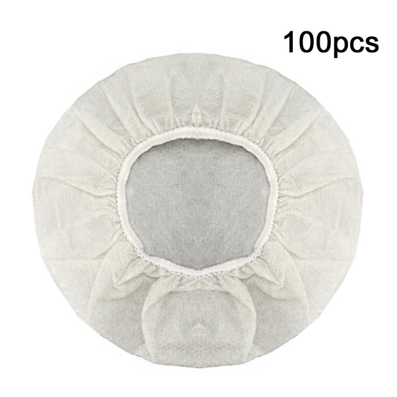 Set 100 Vỏ Bọc Tai Nghe Bằng Vải Không Dệt Co Giãn Chống Bụi Chống Mồ Hôi Giặt Được Dành Cho IWO