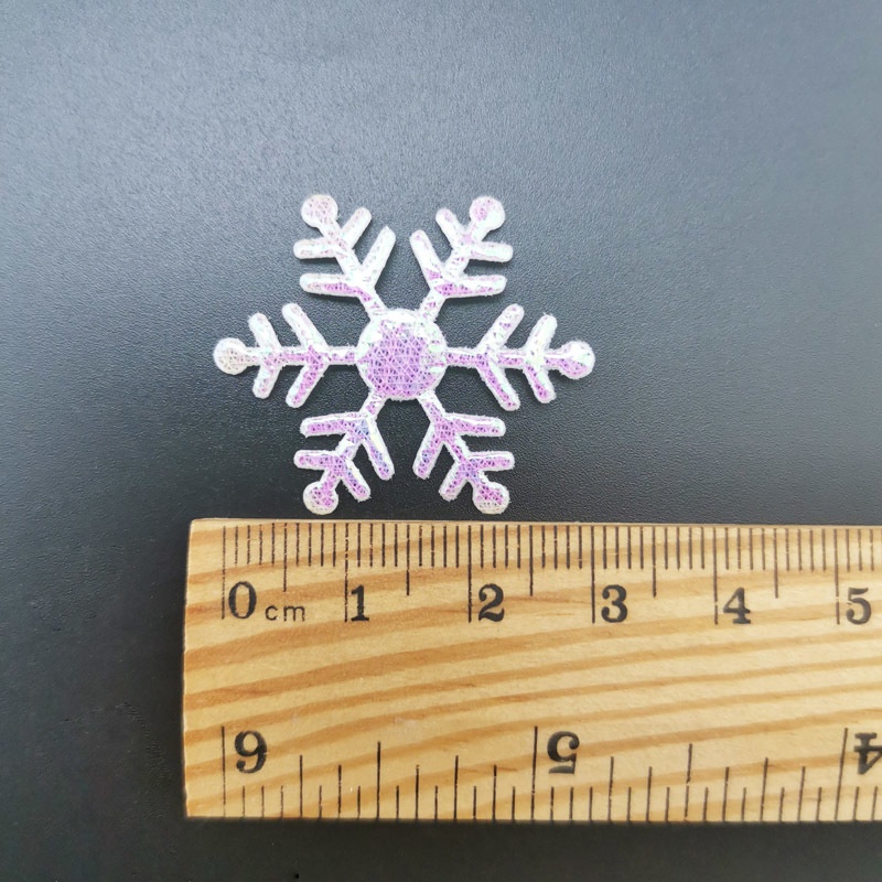 Set 200 bông tuyết nhân tạo rộng 3cm trang trí cây thông Giáng sinh