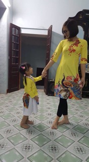 Áo váy mẹ con