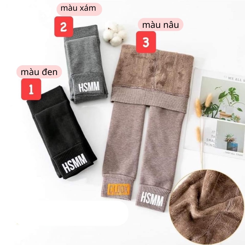 Quần cho bé gái nỉ lót lông giữ nhiệt ấm áp co giãn thỏa mái JIMADO